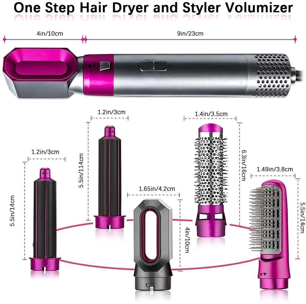 5-in-1 Multifunctional Hair Styling Tool | Hot Air Dryer & Curler
